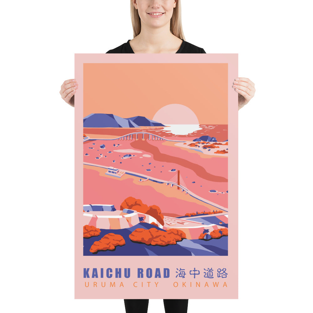 Katsuren Peninsula, Okinawa, Premium Travel Poster