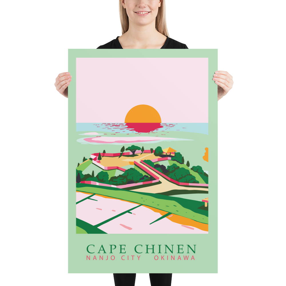 Cape Chinen, Okinawa, Premium Travel Poster