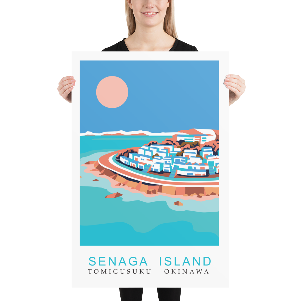 Senaga Island, Okinawa, Premium Travel Poster