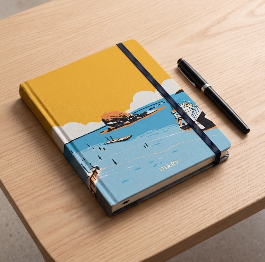 Digital Download: Minimalist Okinawa Kadena Marina Illustration
