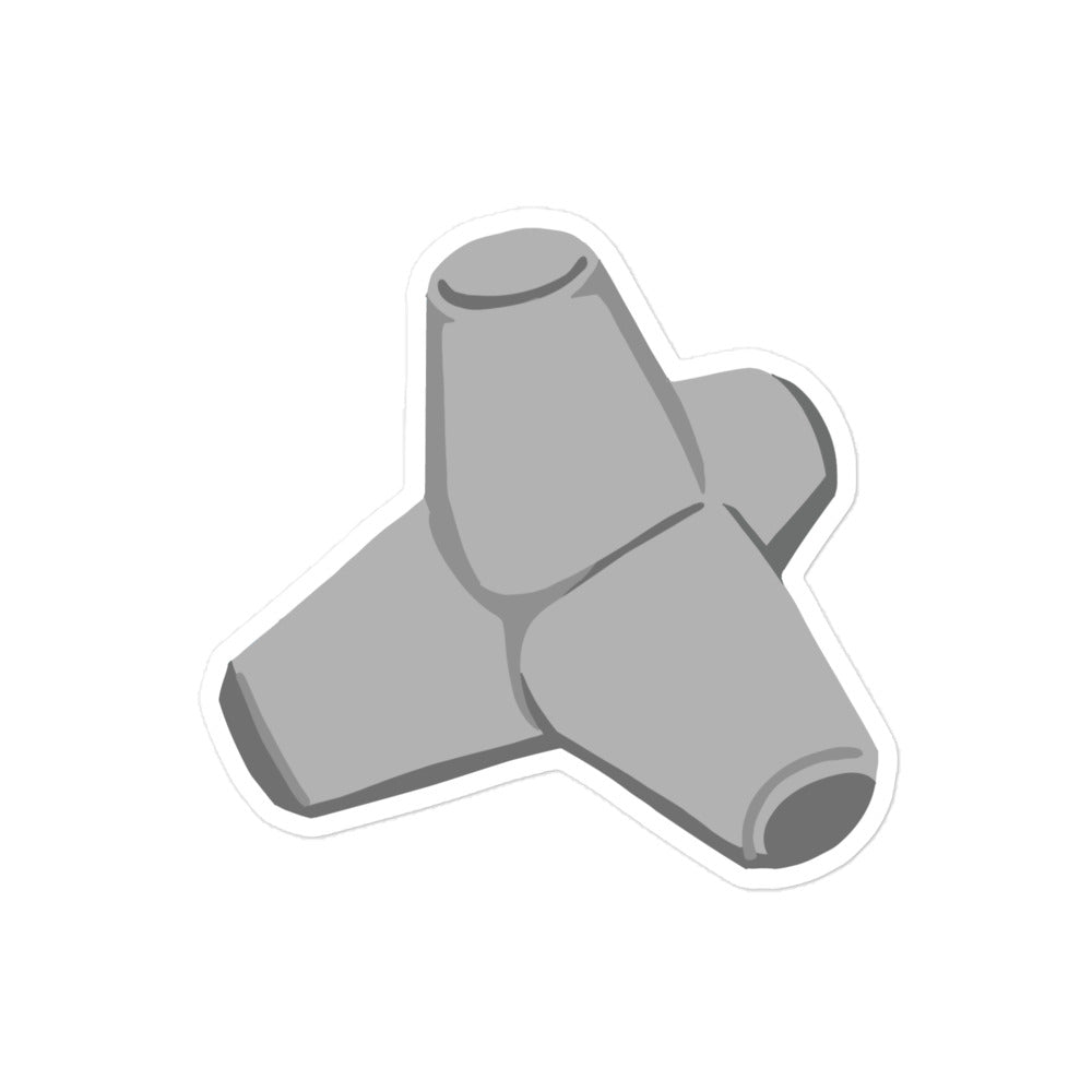 Concrete Tetrapod Waterproof Sticker