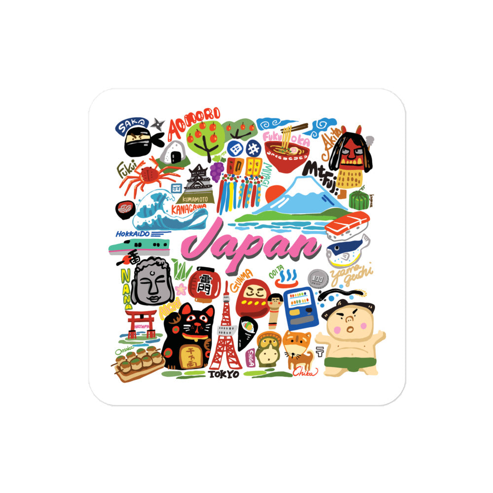 Japan Memories Waterproof Sticker