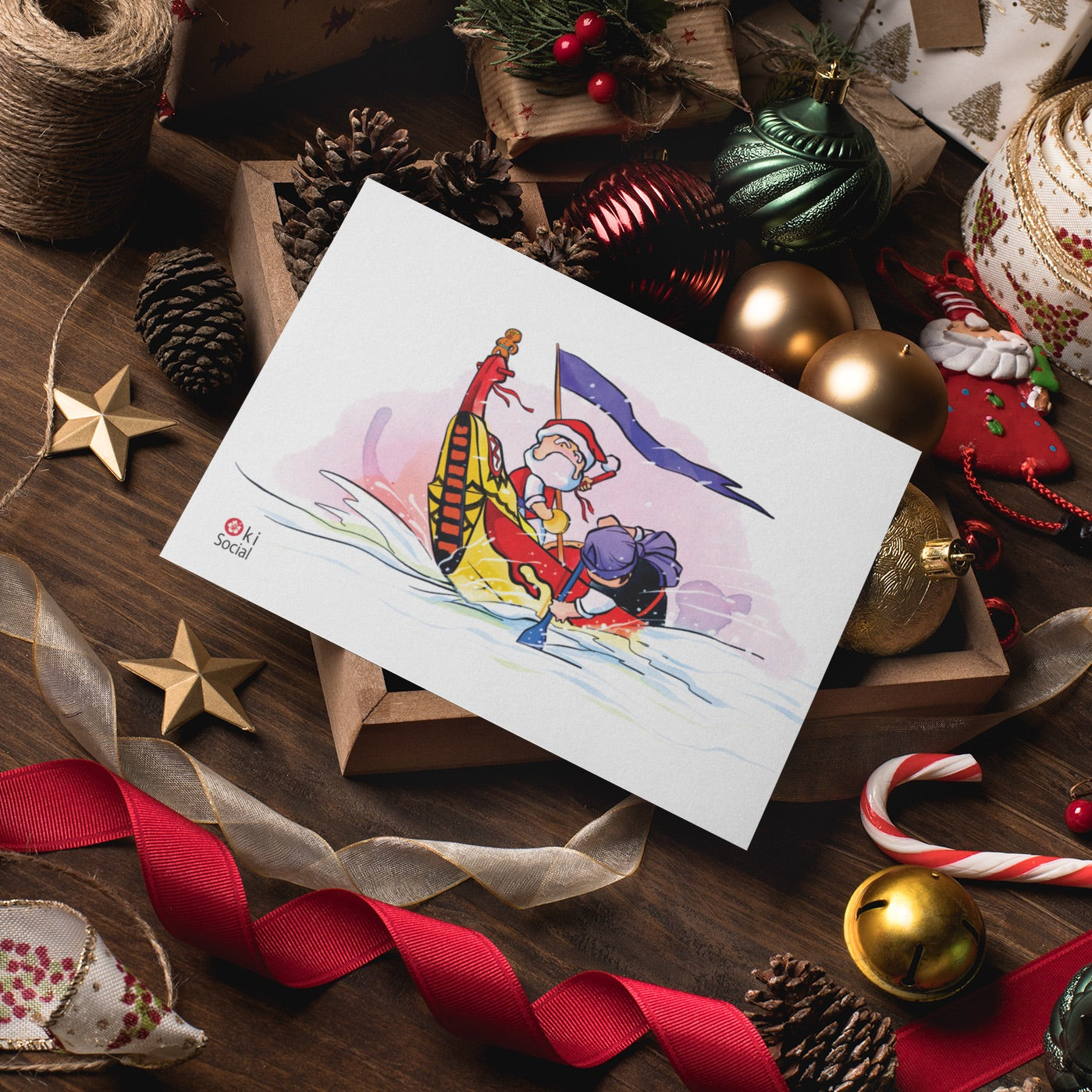 Okinawa Inspired Christmas Gift Card Set - 10 Assorted Designs