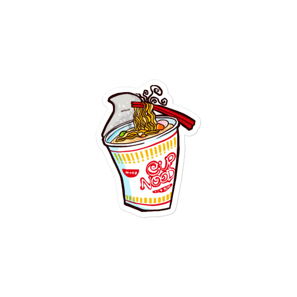 Cup Noodle Waterproof Sticker