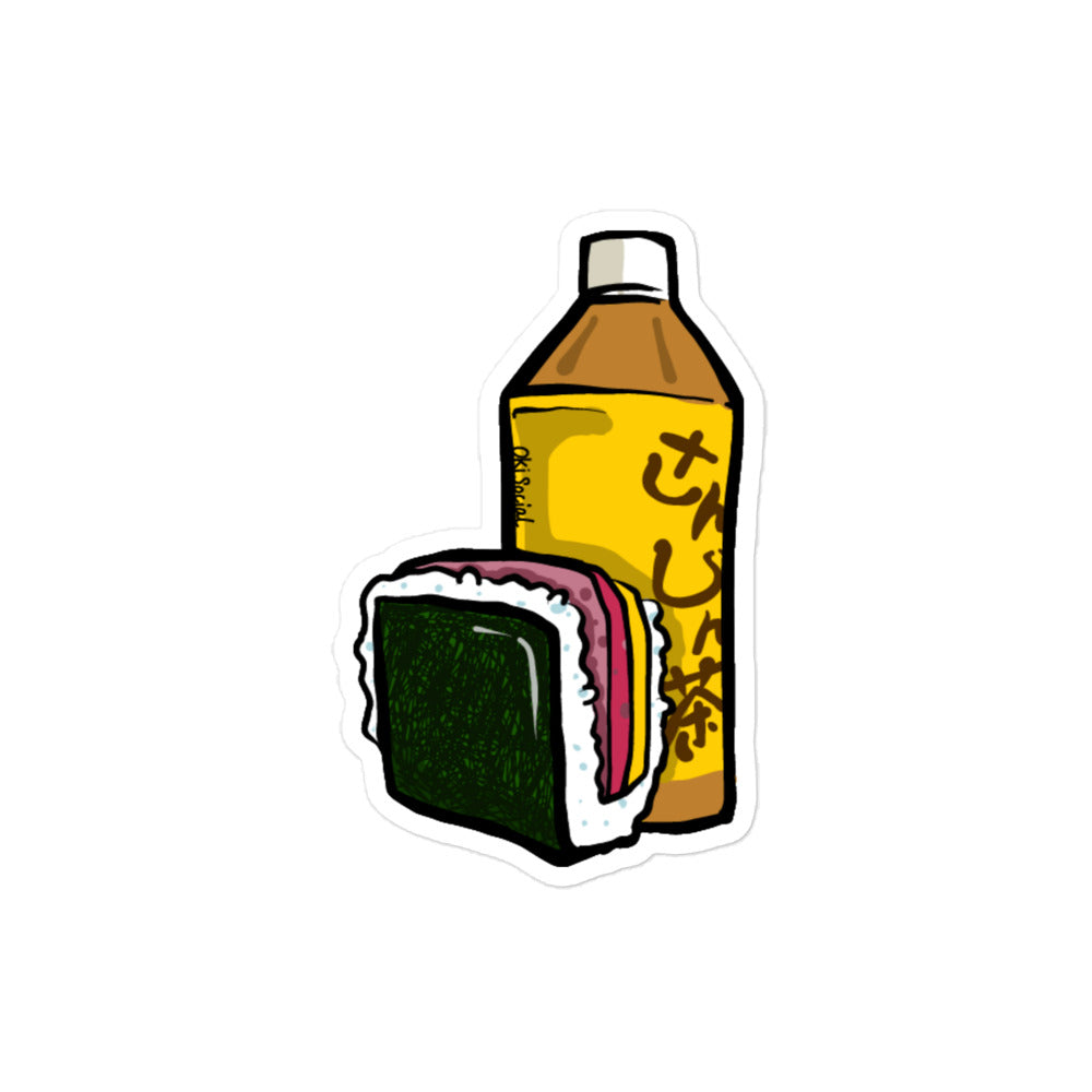 Jasmine Tea and Pork Tamago Waterproof Sticker