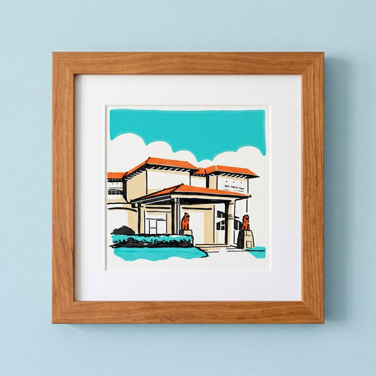 Digital Download: Minimalist 18th Medical Center Kadena AB Illustration