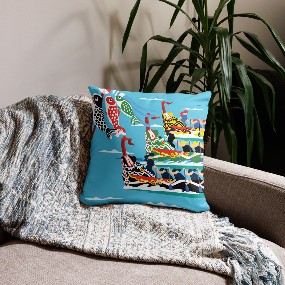 Okinawa Dragon Boat (Hari) Festival Cushion Case