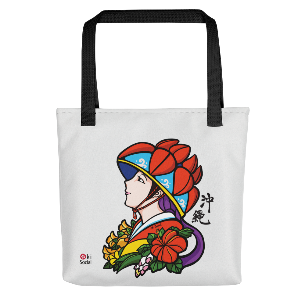 Okinawa Hanagasa Girl Tote bag