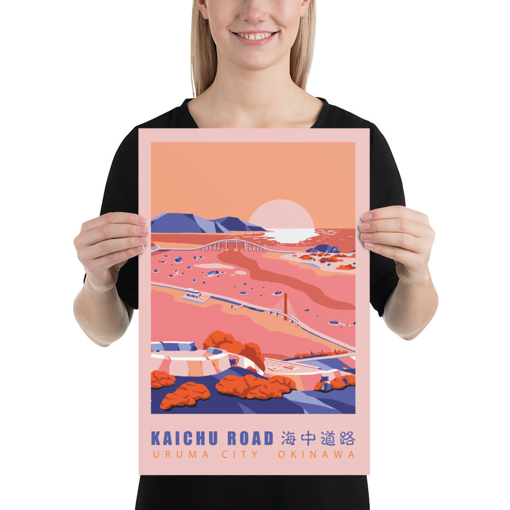Katsuren Peninsula, Okinawa, Premium Travel Poster