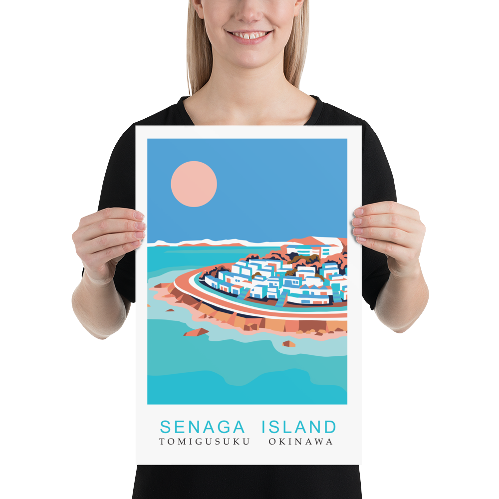 Senaga Island, Okinawa, Premium Travel Poster