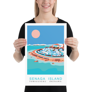 Senaga Island, Okinawa, Premium Travel Poster