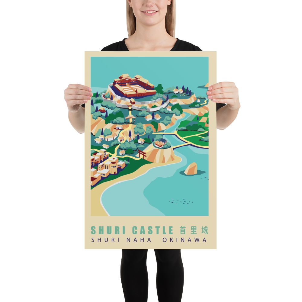 Shuri, Okinawa, Premium Travel Poster