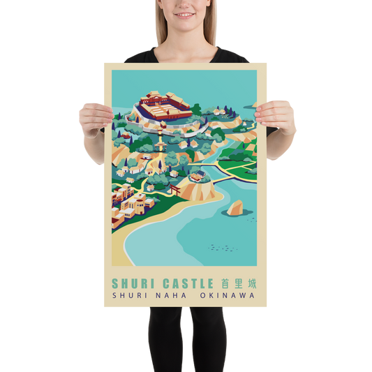 Shuri, Okinawa, Premium Travel Poster