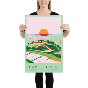 Cape Chinen, Okinawa, Premium Travel Poster