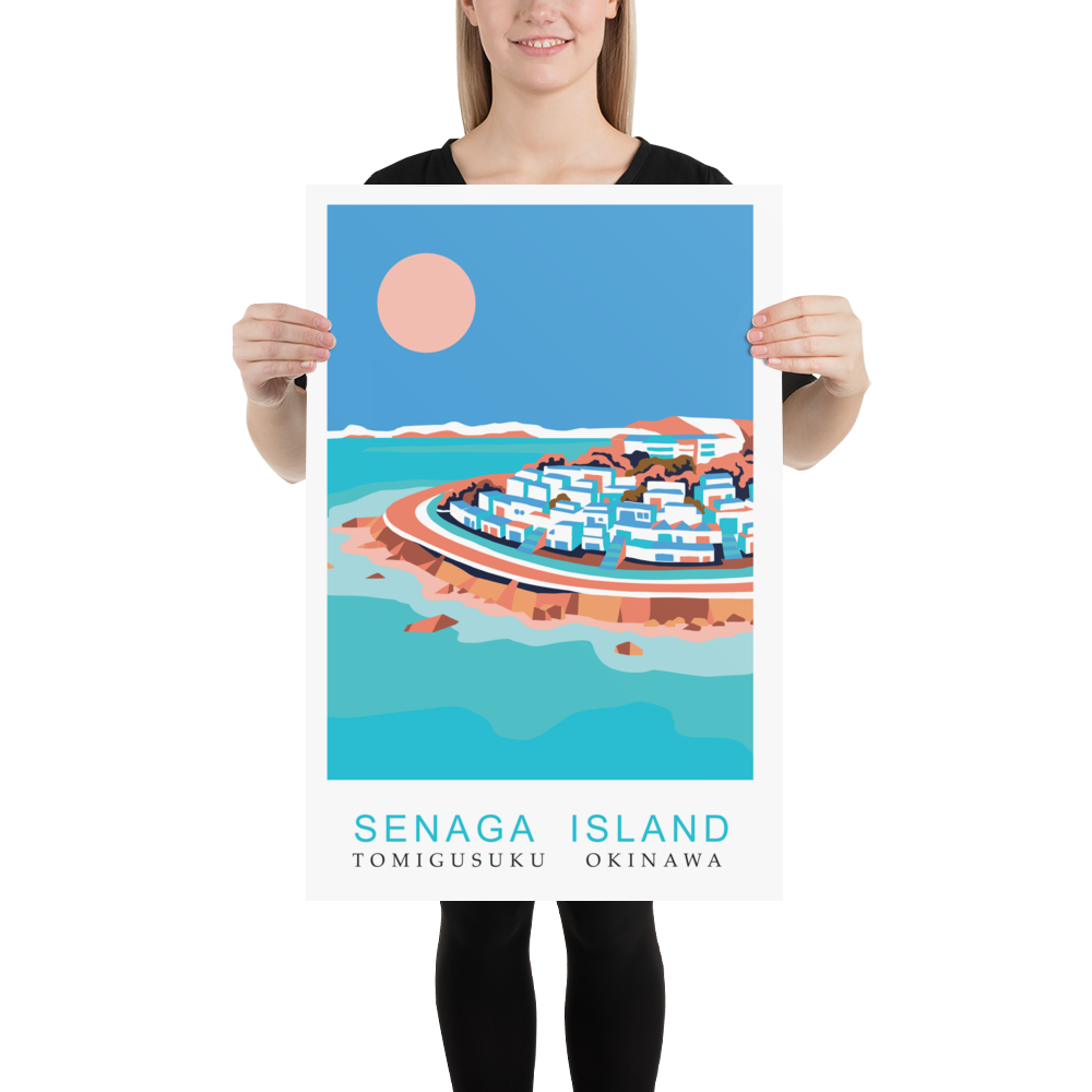 Senaga Island, Okinawa, Premium Travel Poster
