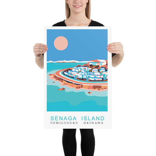 Senaga Island, Okinawa, Premium Travel Poster