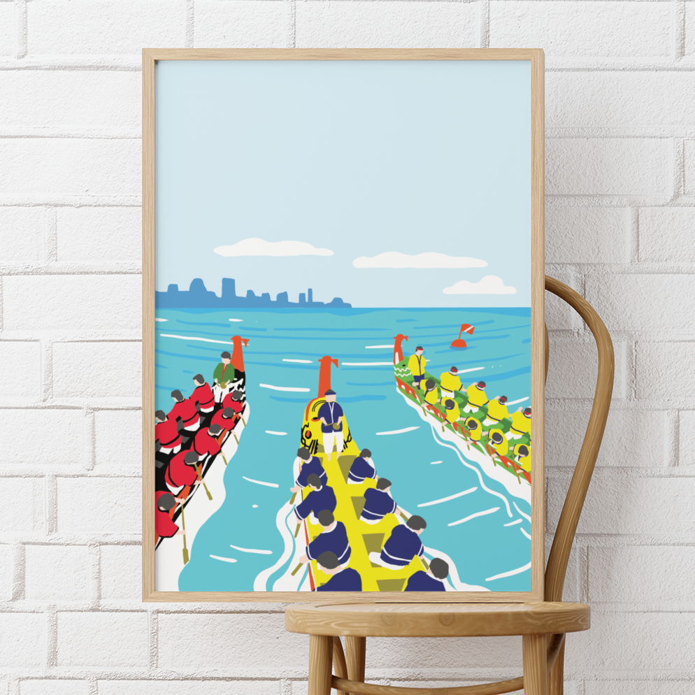 Okinawa Naha Dragon Boat Festival Poster