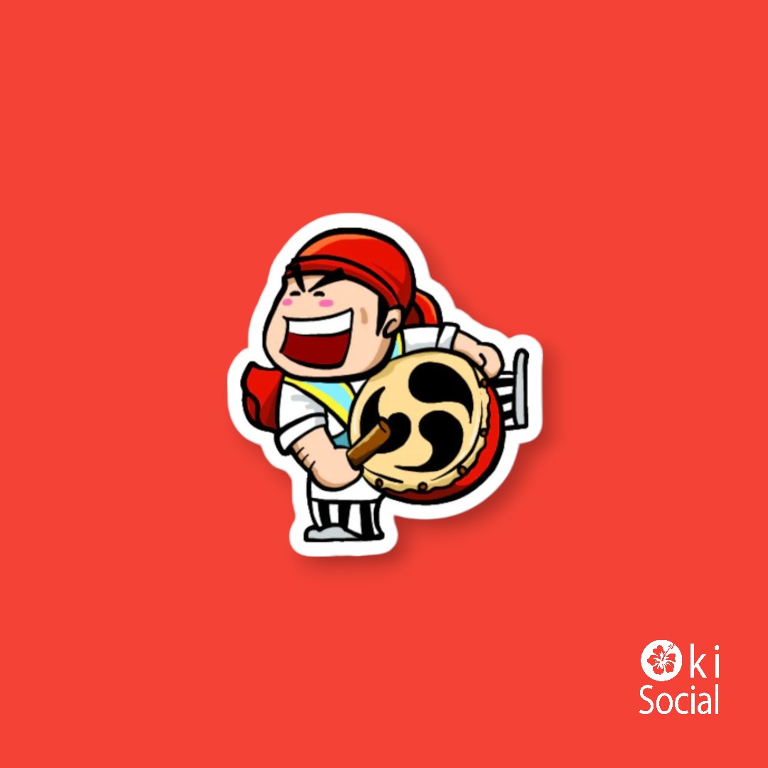 Eisa Drummer Waterproof Sticker