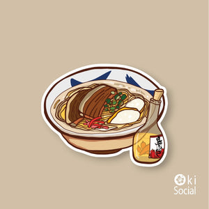 Okinawa Soba Waterproof Sticker