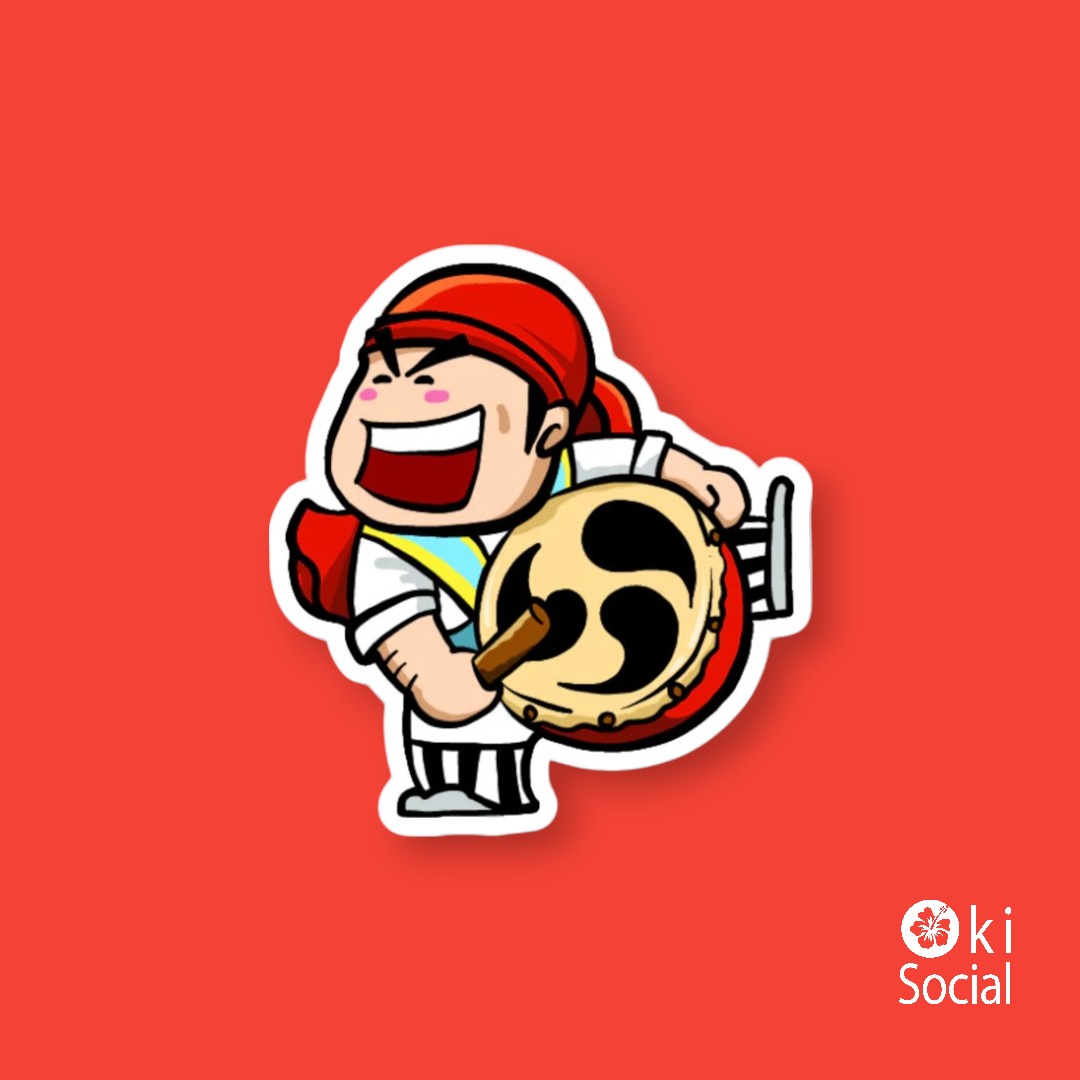 Eisa Drummer Waterproof Sticker