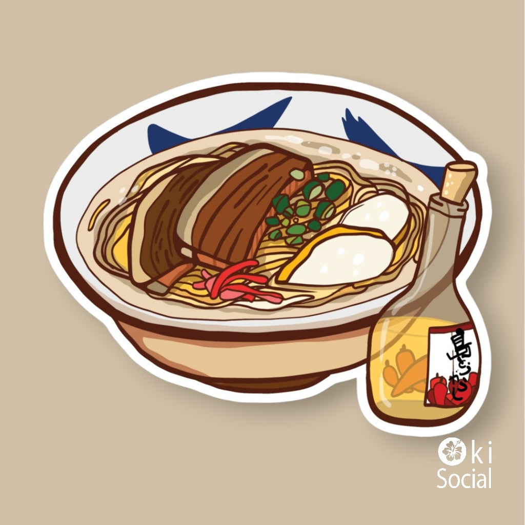 Okinawa Soba Waterproof Sticker