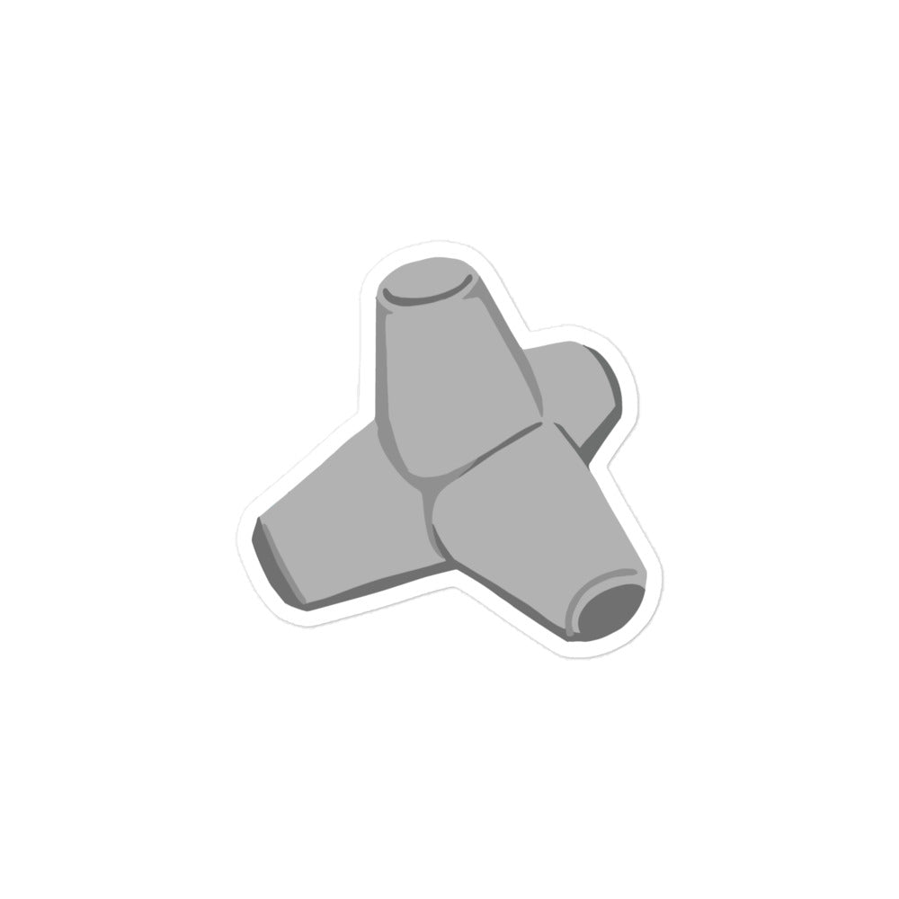 Concrete Tetrapod Waterproof Sticker