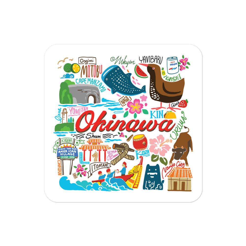 Okinawa Memories Waterproof Sticker