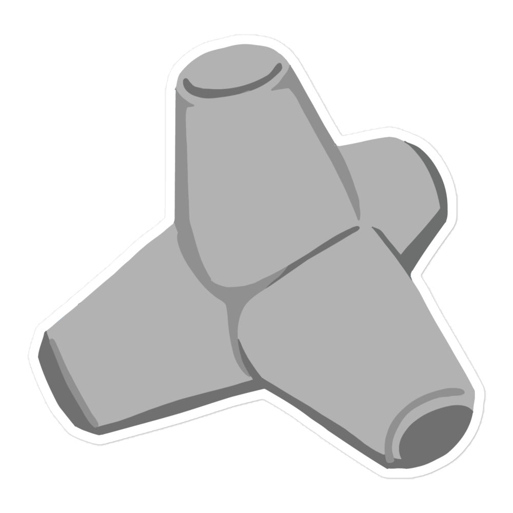 Concrete Tetrapod Waterproof Sticker