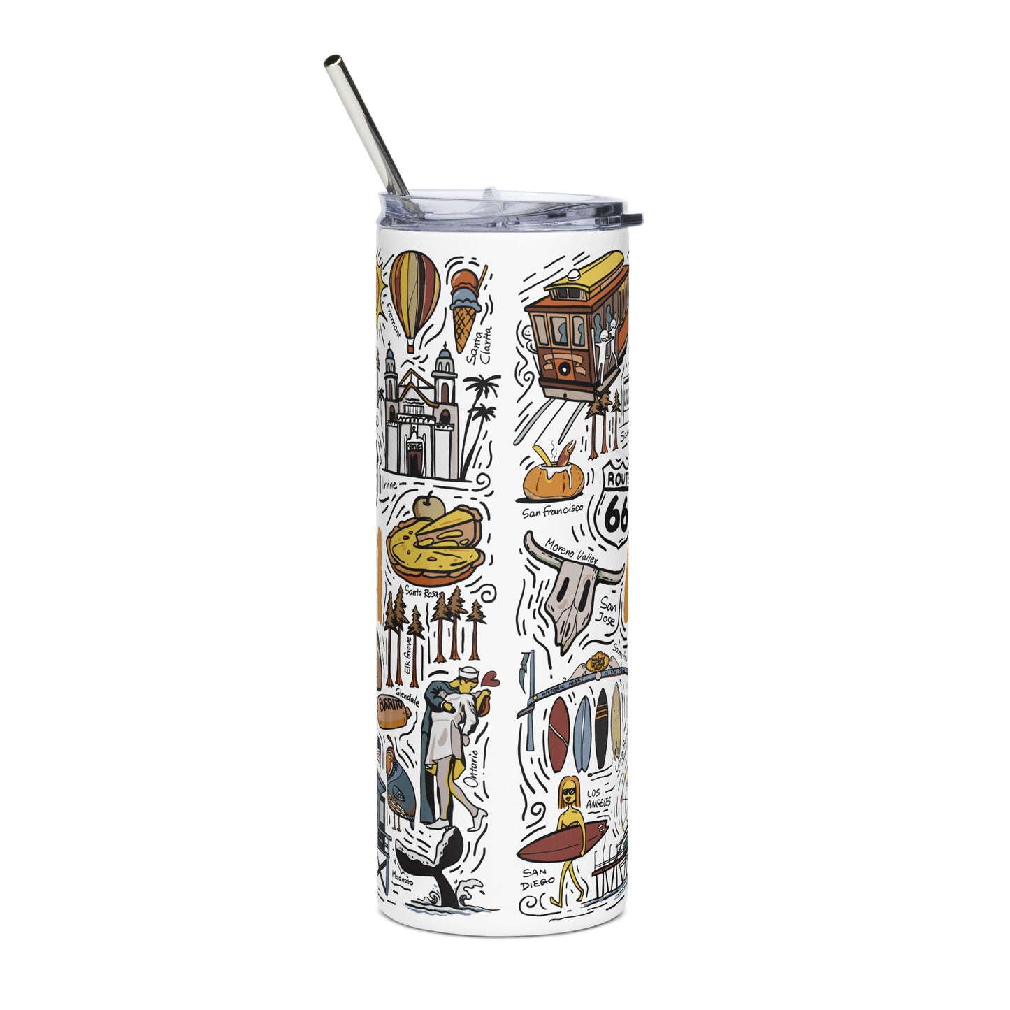 California Inspired 20Oz Stainless Steel Tumbler