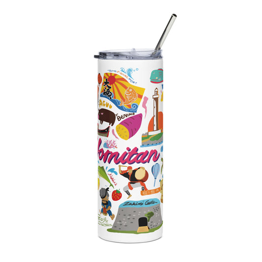 Yomitan Okinawa Inspired 20 Oz. Stainless steel tumbler