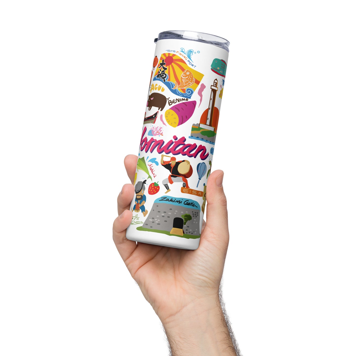 Yomitan Okinawa Inspired 20 Oz. Stainless steel tumbler
