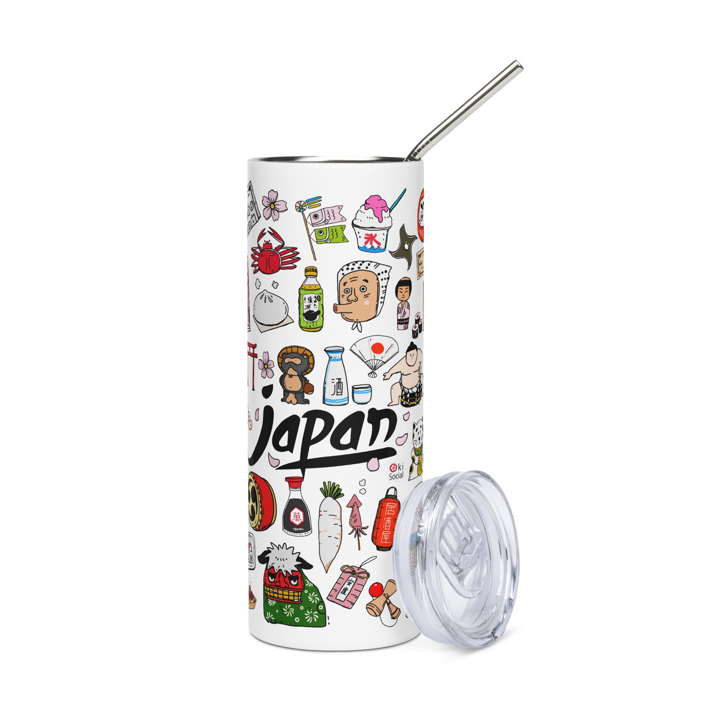 Japan Inspired 20Oz Stainless Steel Tumbler