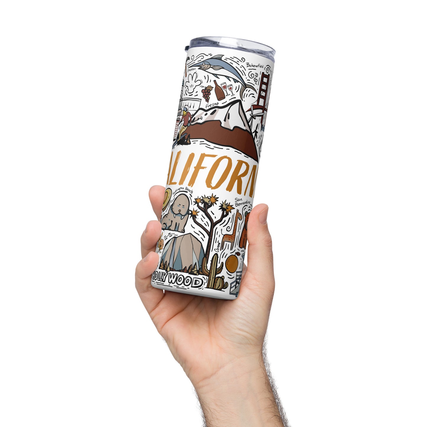 California Inspired 20Oz Stainless Steel Tumbler