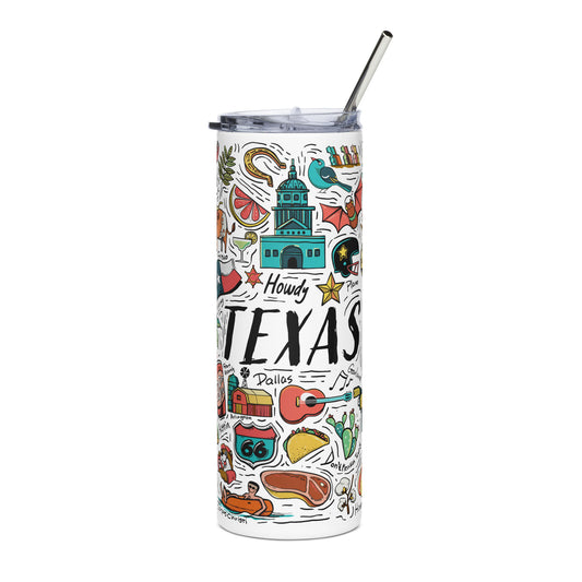 Texas Inspired 20Oz Stainless Steel Tumbler