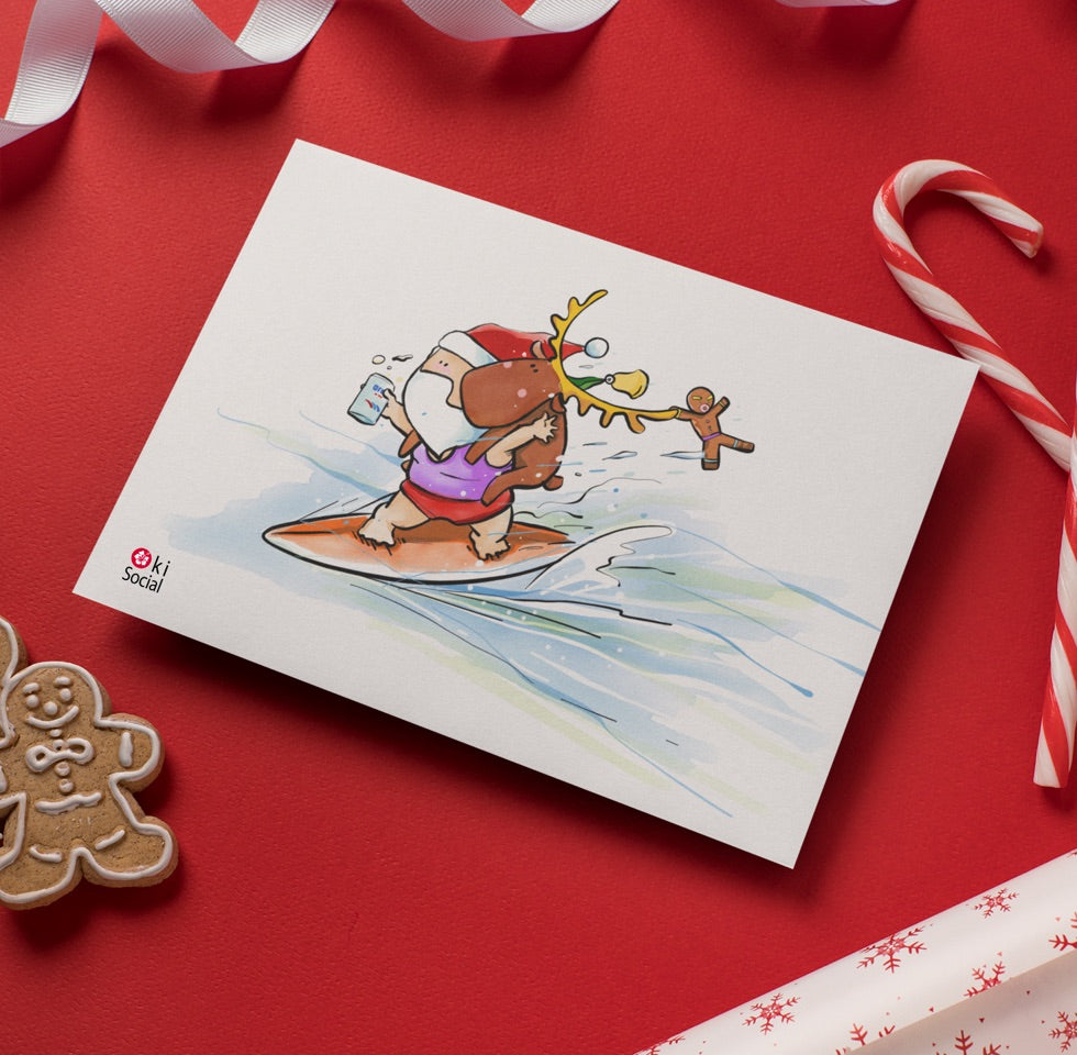 Okinawa Inspired Christmas Gift Card Set - 10 Assorted Designs