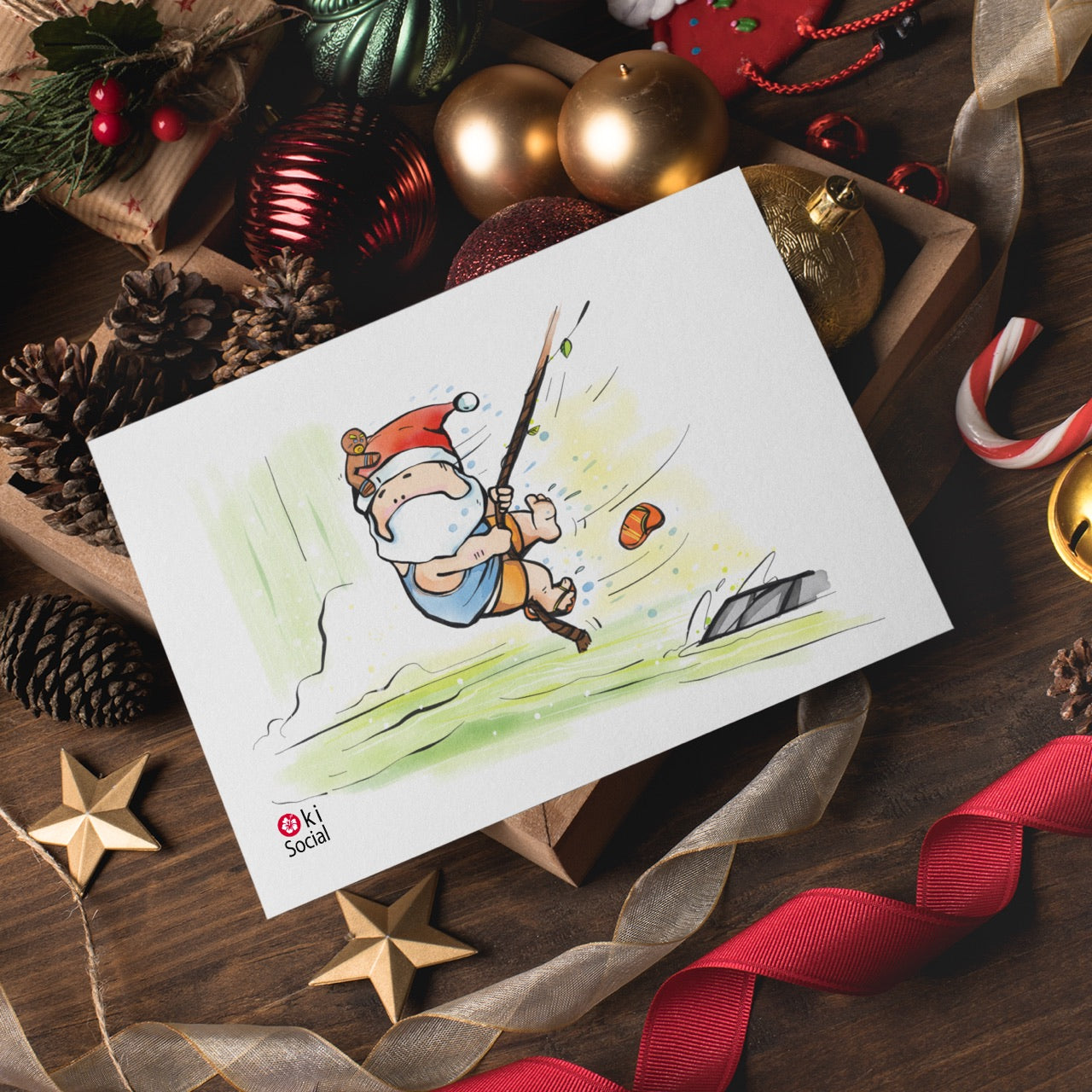 Okinawa Inspired Christmas Gift Card Set - 10 Assorted Designs