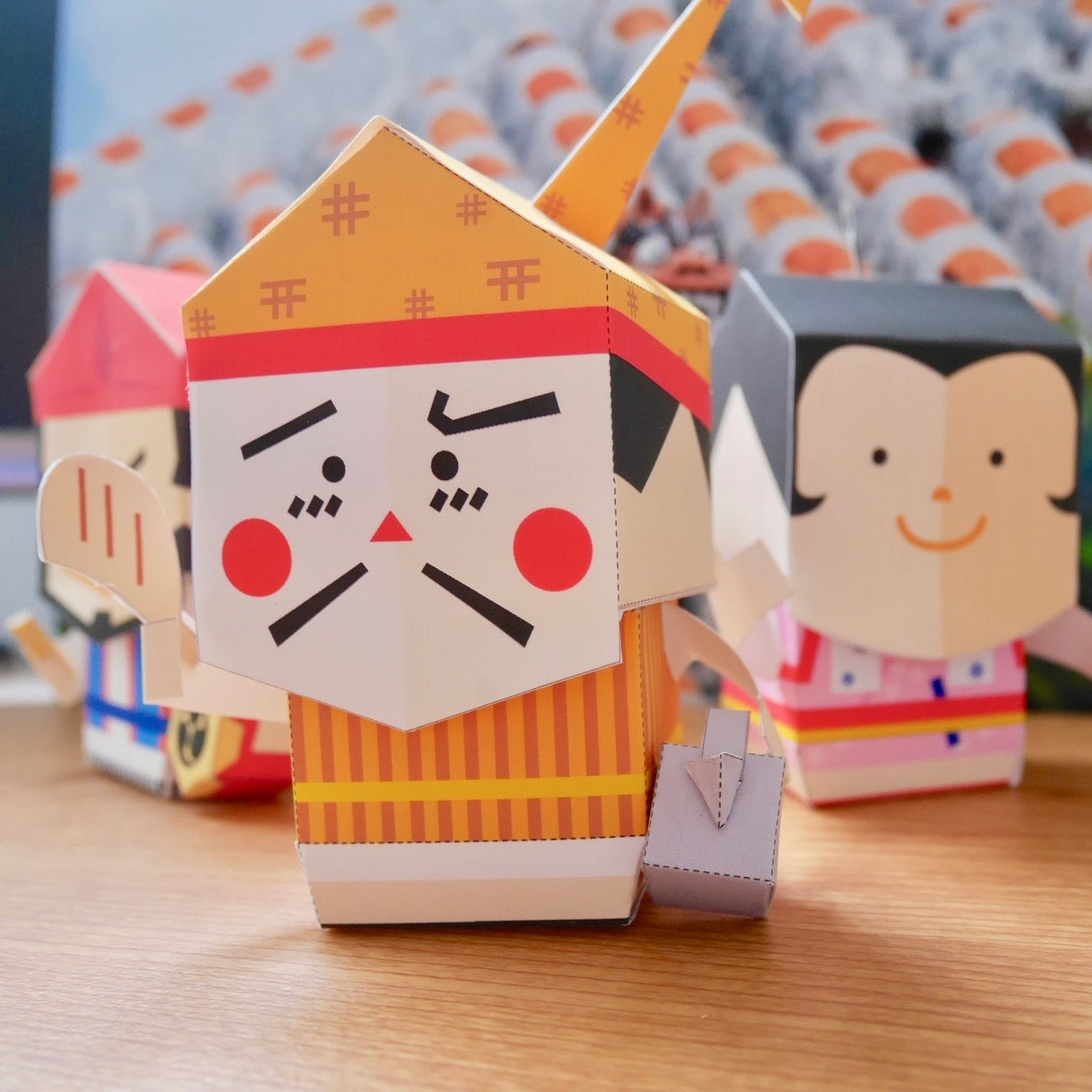 Okinawa Eisa Paper Toy - Digital Product
