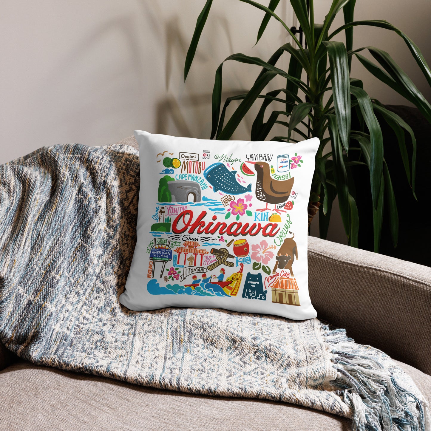 Okinawa Memories 18" Pillow Case I
