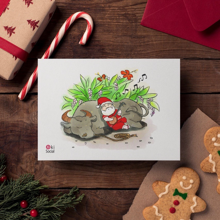 Okinawa Inspired Christmas Gift Card Set - 10 Assorted Designs