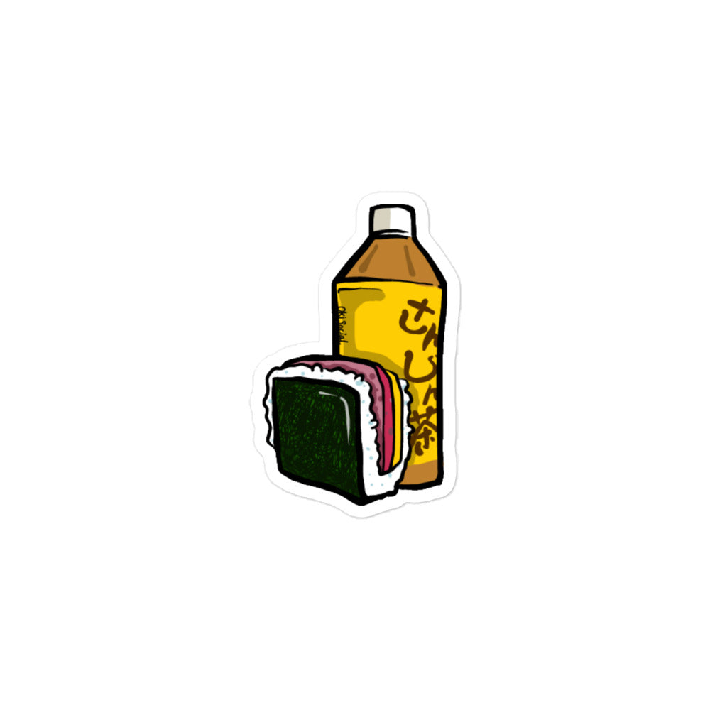 Jasmine Tea and Pork Tamago Waterproof Sticker