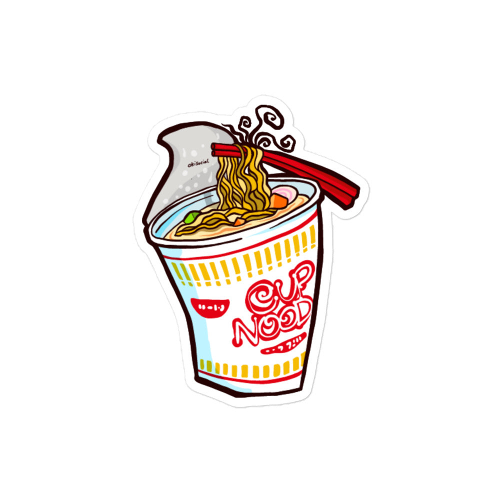 Cup Noodle Waterproof Sticker – Oki Social Store
