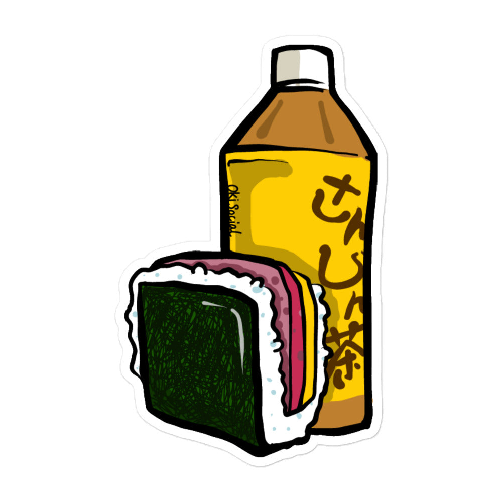 Jasmine Tea and Pork Tamago Waterproof Sticker