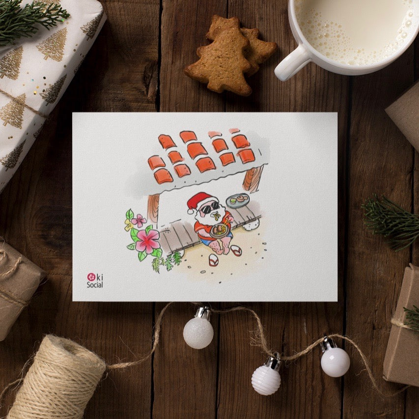 Okinawa Inspired Christmas Gift Card Set - 10 Assorted Designs