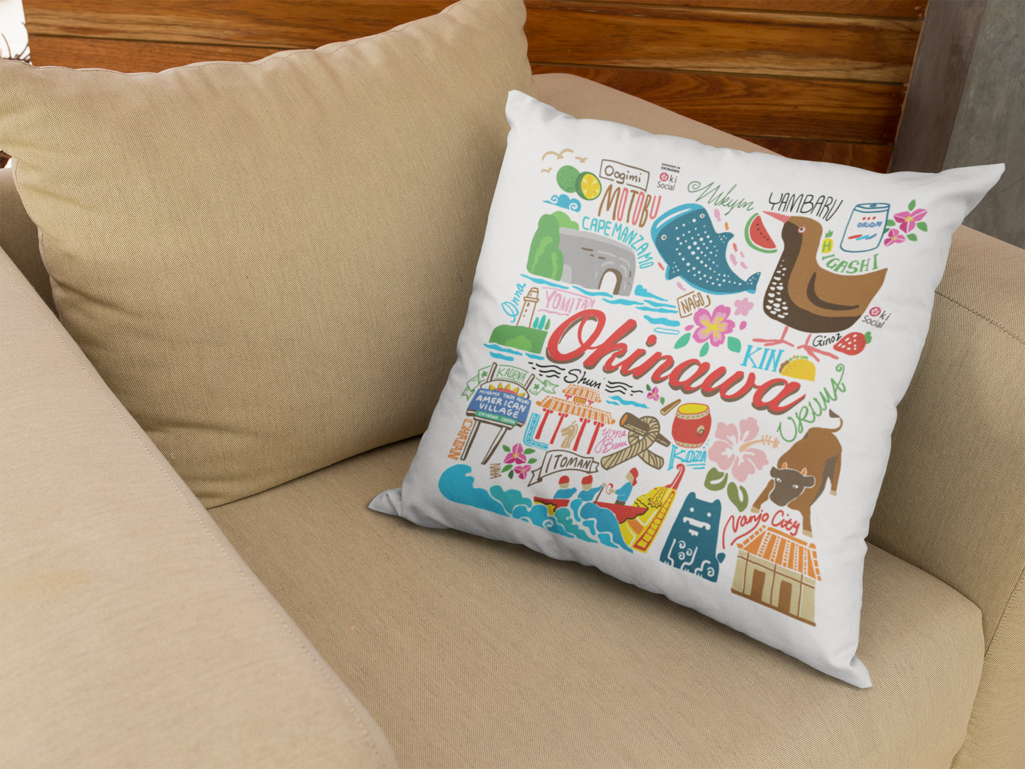 Okinawa Memories 18" Pillow Case I