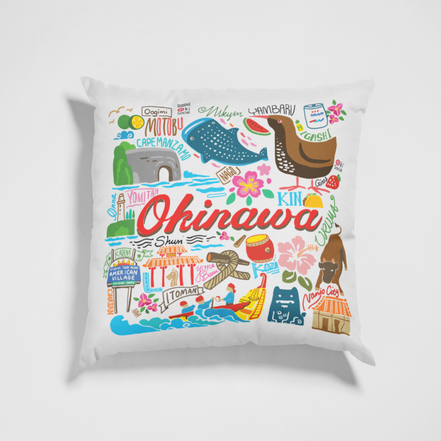 Okinawa Memories 18" Pillow Case I