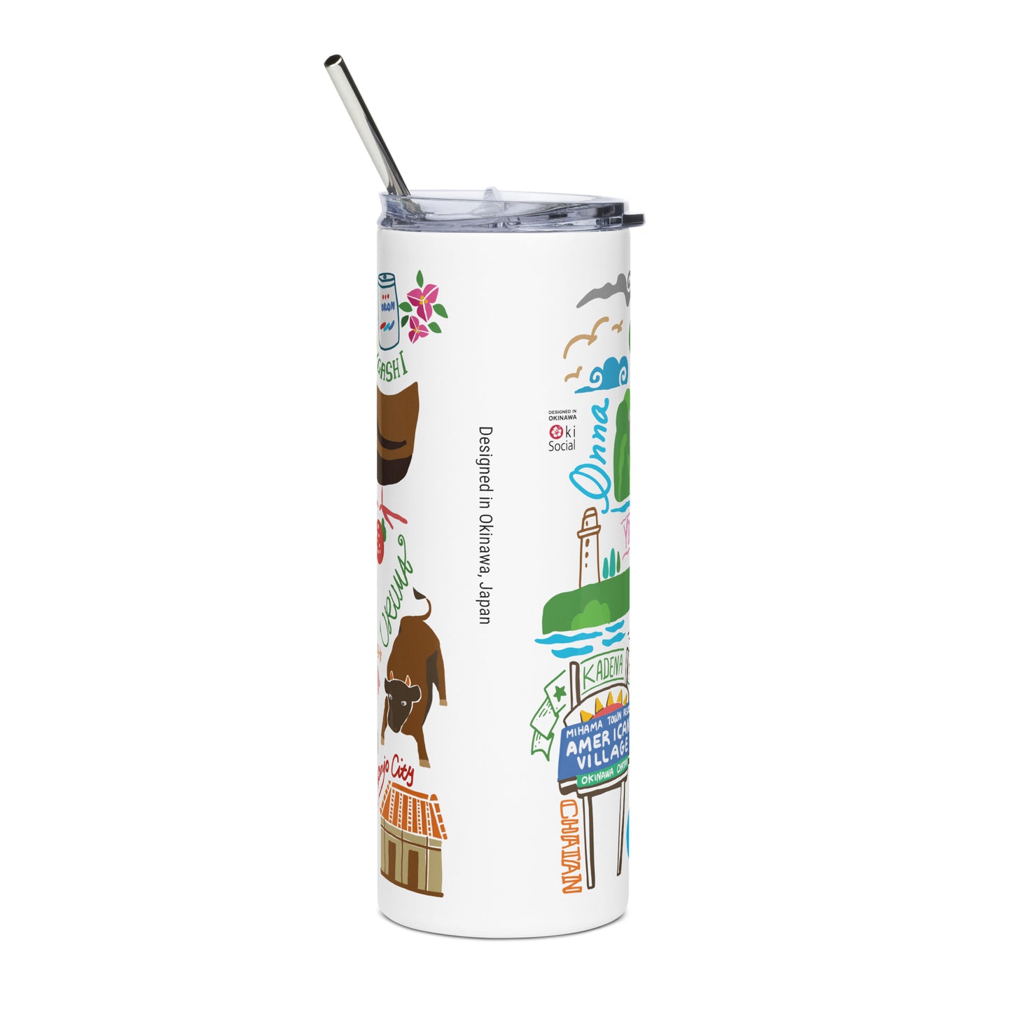 Okinawa Inspired 20 Oz. Stainless Steel Tumbler