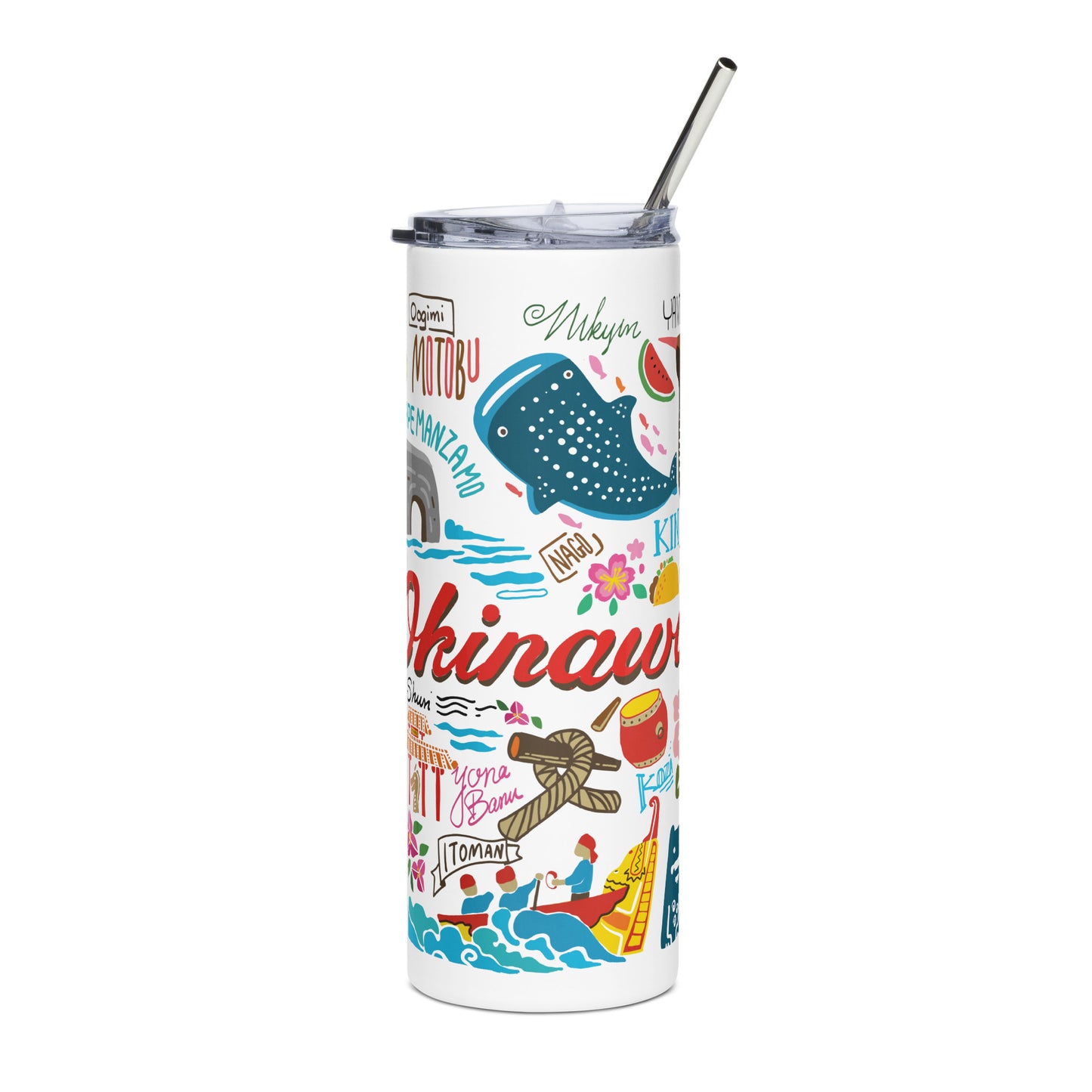Okinawa Inspired 20 Oz. Stainless Steel Tumbler