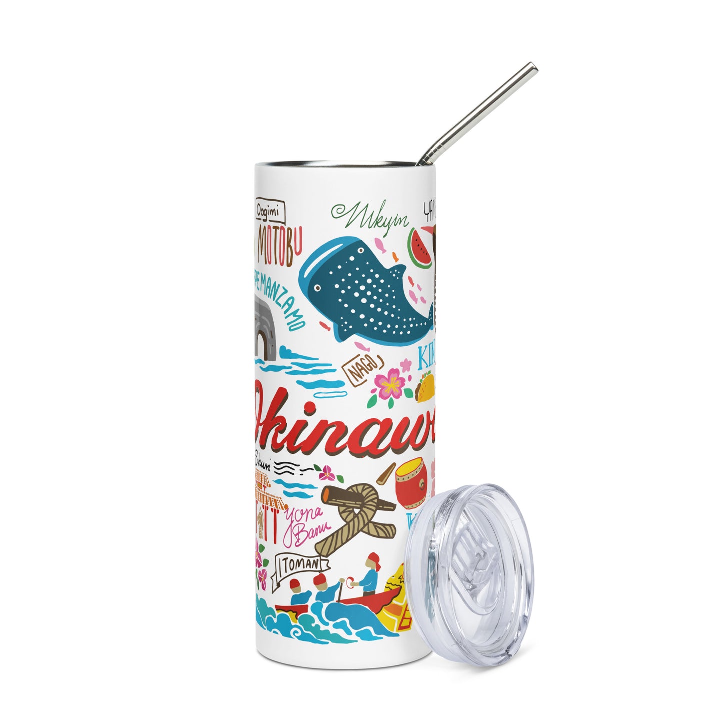 Okinawa Inspired 20 Oz. Stainless Steel Tumbler