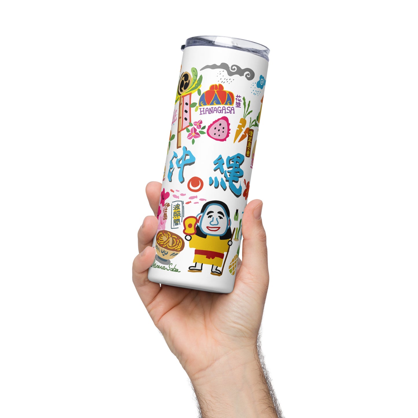 Okinawa Inspired Kanji 20 Oz. Stainless steel tumbler