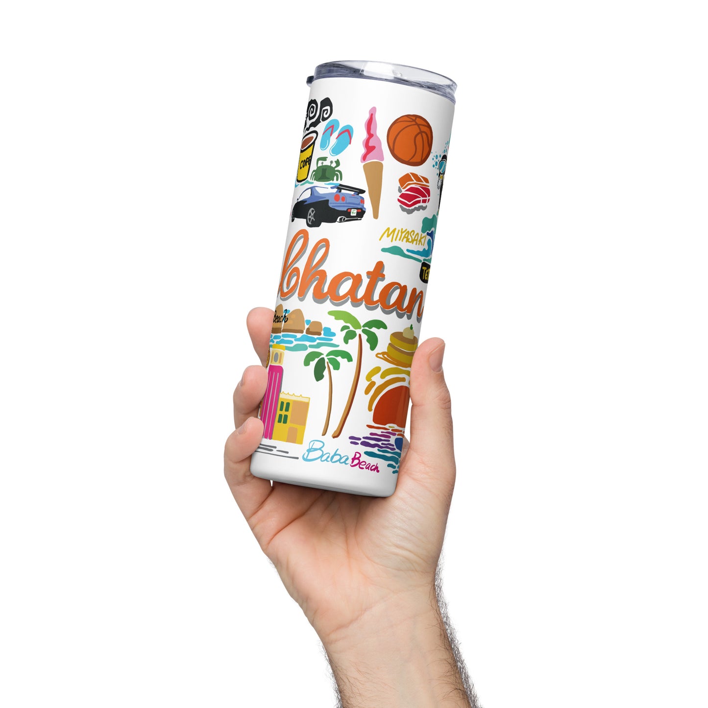 Chatan Okinawa Inspired 20 Oz. Stainless steel tumbler